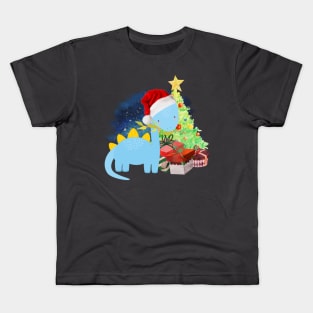 Brachiosaurus: a Dinosaur Christmas Kids T-Shirt